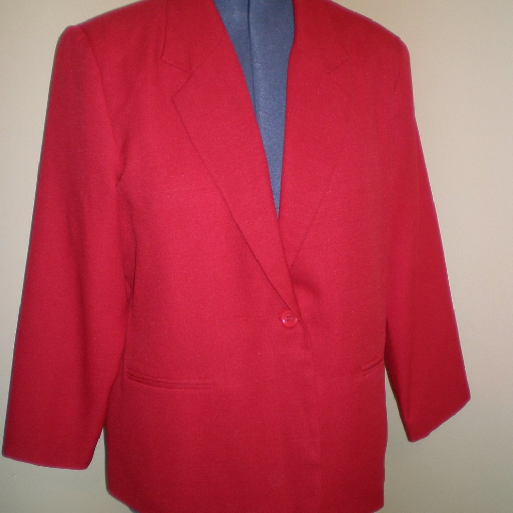 Vintage BFA Classics Red Jacket Size 18
